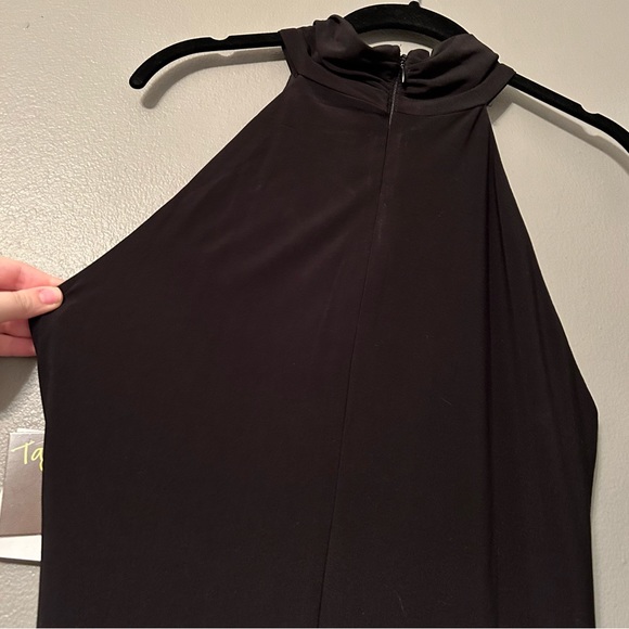 NWT Taylor Sz 12 Black Halter High Slit Maxi Dress! - Picture 14 of 15